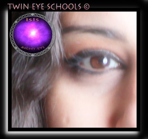 ISIS TWIN EYE SCHOOL LOGO ORIGINAL PHYSICAL BASED DATA AND TWIN SOUL CHANNELED SCHOOLS PROJECT ©  July 14th 2013 Digital Dated Creation Data