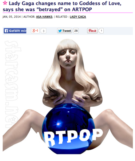 LADY GAGA FRAUD COMPLAINTS TO CONFUSE PUBLIC ABOUT THE INCONSISTENT ARTPOP FLOP WITH MANY GAPS