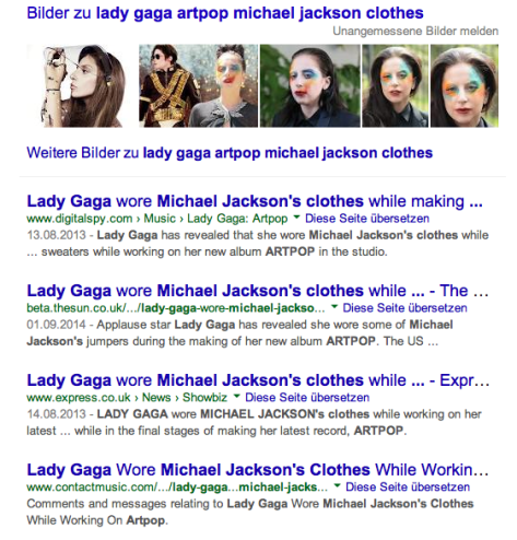 Lady Gaga promotes ARTPOP Album and Fraud App with Michael Jackson´s auctioned Clothes